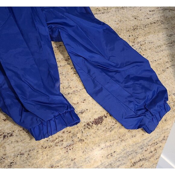 Vintage OshKosh Blue Windbreaker Rain Jacket Hooded Size 6/7 Packable - Picture 11 of 14